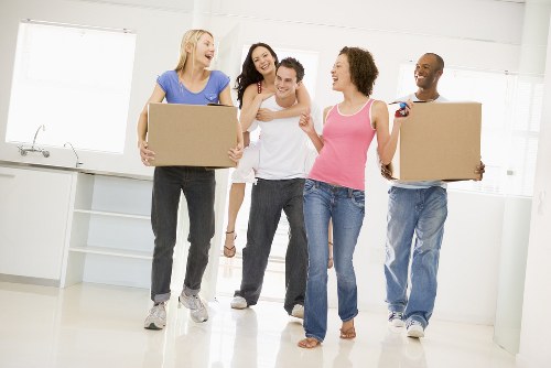 Student removals support near Clapham Common with boxes and furniture