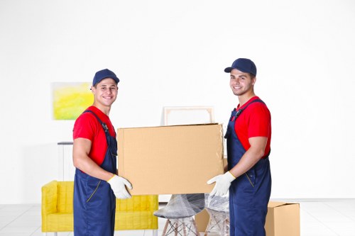 Removal team preparing a house move in Clapham