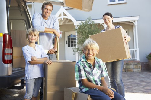 Professional house removalists assisting a family move in Clapham