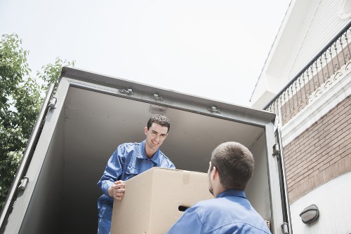 Careful loading of furniture and boxes for a Clapham removal service