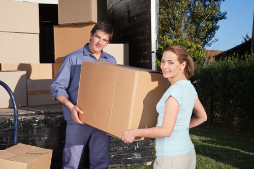Packing and loading preparation for a Clapham van move