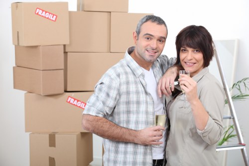 Waste removal and compliant disposal for moving service